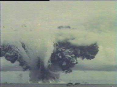 BURKE explodes - Dec. 28, 1944