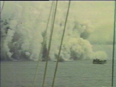 BURKE explodes - Dec. 28, 1944