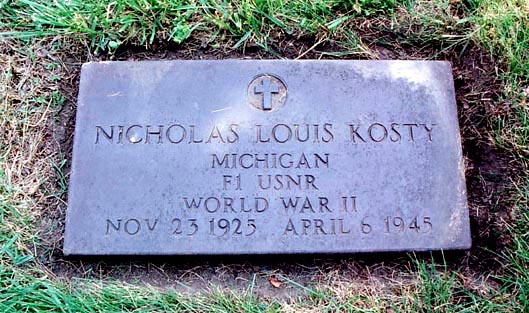 Nicholas Kosty headstone