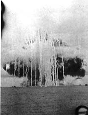 SS JOHN BURKE Explodes